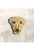 hü ma tasarım ve aksesuarKelb Köpek Kafası Doğal Ahşap Lazer Kesim Rustik Salon Aplik Duvar Dekoru 3D Tablo Pano (Peri LEDli) - 1