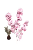 tml temalife 3 DEMET A Kalite Çift Kat 120 Yapraklı Yapay Çiçek Bahar Dalı Japon Kiraz Çiçeği 90 Cm - 8