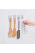 tml temalife 3 ADET 6x6 Cm Şeffaf Kendinden Yapışkanlı Kancalı Suya Dayanıklı Güçlü Askı - 3
