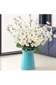 tml temalife Dekoratif Yapay Çiçek Bahardalı Japon Kiraz Çiçeği 9 Dallı 40cm Beyaz 1 Demet - 2