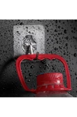 tml temalife 3 ADET 6x6 Cm Şeffaf Kendinden Yapışkanlı Kancalı Suya Dayanıklı Güçlü Askı - 6