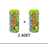 Mentos Sour Yeşil Elma Aromalı Şekersiz-Tatlandırıcılı Ekşi Draje Sakız 30g (2 ADET) - 1