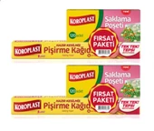 Koroplast Pişirme Kağıdı 16 Lı Saklama Poşeti 120 Li Orta Boy x 2 Set - 1