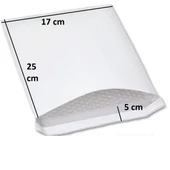 Perul Kaplamalı Balonlu Patpat Torba Bantlı 17x25 +5 (10 Adet) Baloncuklu Torba thumbnail 5