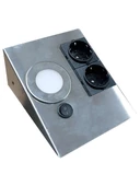 Cata CT-5109 5W Ledli Çift Prizli Tezgah Altı Spot Aydınlatma Beyaz Işık - 1