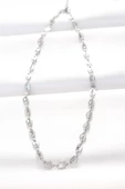 316L Çelik Silver Renk Gemici Zincir Kolye - TJ-BKO8524 - 2