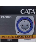 Cata Ct-9180 Zaman Ayarlı Priz Mekanik Ayarlanabilir Zaman Saati - 1