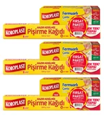 Koroplast Pişirme Kağıdı 16 Lı Fermuarlı Çanta Orta Boy 12 Li x 3 Set thumbnail 1