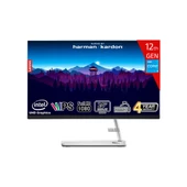 Ideacentre Aıo 3 24IAP7 Intel Core I5-12450H 8gb 512GB SSD Intel UHD Graphics 23.8 Fhd IPS Freedos F0GH01GDTR-8512 Klavye+Mouse Beyaz All In One Bilgisayar - 1