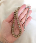 Tesbih 33 lük 8 mm Küre Kesim Doğal Jasper Taşı Tespih - 2