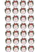 Mutlu Yıllar - Merry Christmas - Özel Kesim Sticker Set - 56 Adet - - 1
