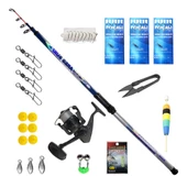 Bauer Surf Tam Takım Kıyı Olta Seti 24 Parça - Riona 6000 Ares 390cm - 1
