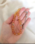 Tesbih 33 lük 8 mm Küre Kesim Doğal Kuvars Taşı Tespih - 2