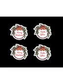 Mutlu Yıllar - Merry Christmas - Özel Kesim Sticker Set - 56 Adet - - 4
