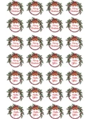 Mutlu Yıllar - Merry Christmas - Özel Kesim Sticker Set - 56 Adet - - 5