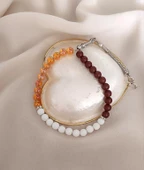 Tesbih 33 lük 8 mm Küre Kesim Karışık Doğal Taşı Tespih - 3