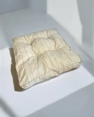 Stripe Ecru Kedi Köpek Minderi 65 x 65 cm - 3