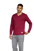 Kly Erkek Battal V Yaka Pijama Takım 9135 - 1