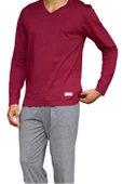 Kly Erkek Battal V Yaka Pijama Takım 9135 - 2
