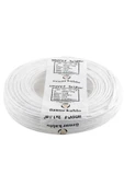 2 x 1,5 Ttr Kablo - Tam Bakır - Beyaz - 5 Metre - 2