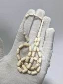 Kesme Fildişi Tesbih 12,35 Gram - Koleksiyonluk Fil Dişi Tespih - 3