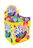 PİXİPOPS Kabartmalı Yüz İfadeli, Dil Boyayan Yassı Lolipop 6,2 Grx150adet/1 Kutu - 1