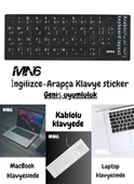 MN6 MAP01 Arapça Klavye Sticker/Kaliteli Pvc-5 Adet/Arapça Klavye Etiketi-notebook Pc Uymlu Klavye Sticker Tuş Takımı Arapça - 3