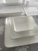 New Bone Porselen Gold Yaldızlı 30 Parça Yemek Takımı fk.117 - 3