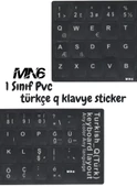 MN6 MTRQ Türkçe Q Klavye Sticker/50 Adet/laptop Pc Uymlu Türkçe Q Sticker/türkçe Q Klavye Sticker - 3