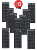 MN6 MTRQ Türkçe Q Klavye Sticker/10 Adet/laptop Pc Uymlu Türkçe Q Sticker/türkçe Q Klavye Sticker - 1