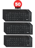 MN6 MAP01 Arapça Klavye Sticker/Kaliteli Pvc-50 Adet/Arapça Klavye Etiketi-notebook Pc Uymlu Klavye Sticker Tuş Takımı Arapça - 1