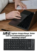 MN6 MAP01 Arapça Klavye Sticker/Kaliteli Pvc-10 Adet/Arapça Klavye Etiketi-notebook Pc Uymlu Klavye Sticker Tuş Takımı Arapça - 4
