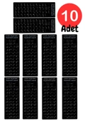 MN6 MAP01 Arapça Klavye Sticker/Kaliteli Pvc-10 Adet/Arapça Klavye Etiketi-notebook Pc Uymlu Klavye Sticker Tuş Takımı Arapça - 1