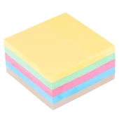 Bigpoint Yapışkanlı Not Kağıdı Super Sticky Küp 5 Pastel Renk 400 Yaprak 6'lı Paket - 1