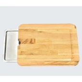 Pratik Tepsili Ahşap Kesme Tahtası thumbnail 2