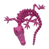 3d Hareketli Iskelet Timsah Figürlü Oyuncak - Pembe - 5