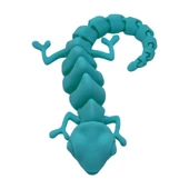 3D Hareketli Bukalemun Figürlü Oyuncak - Turkuaz thumbnail 3