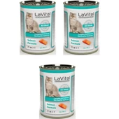 La Vital Tahılsız Somonlu Kedi Konservesi 400 Gr. x 3 Adet - 1