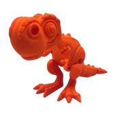 3D Hareketli T-rex Oyuncak - Turuncu thumbnail 2