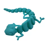 3D Hareketli Bukalemun Figürlü Oyuncak - Turkuaz thumbnail 6