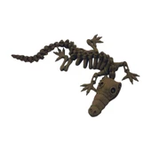 3d Hareketli Iskelet Timsah Figürlü Oyuncak - AltınKahve thumbnail 1