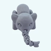 3d Hareketli Oyuncak Fil & Dekor - Gri thumbnail 2