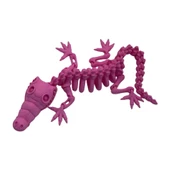 3d Hareketli Iskelet Timsah Figürlü Oyuncak - Pembe - 2