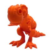3D Hareketli T-rex Oyuncak - Turuncu thumbnail 6