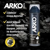 Arko Men Tıraş Köpüğü Foam Black 200 ML - 2