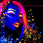 VIP 12PCS FACE PAİNT GLOW IN THE DARK UNDER UV LİGHT 12 ADET GLOW NEON BOYA UV PARLAYAN VÜCUT BOYASI thumbnail 3