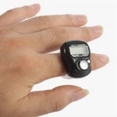 Zikirmatik Pratik Kolay Kullanım Taşınabilir Tasarım LCD Ekran 2 'li Dijital Zikirmatik HB-0815 - 9