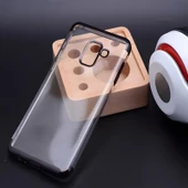 Galaxy A8 Plus 2018 Kılıf Dört Köşeli Lazer Silikon Kılıf thumbnail 2