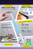 iPad Mini 2024 7. Nesil 8.3" Uyumlu Manyetik Şarj Olabilen Bluetooth Özellikli Stylus Tablet Kalemi thumbnail 2