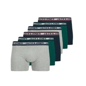 JACK JONES Erkek 6 lı Paket Pamuklu Boxer 12270759 - 1